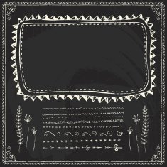 Doodle frame Chalkboard N8