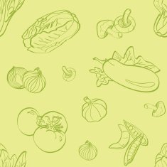 Vegetables Seamless Background N6