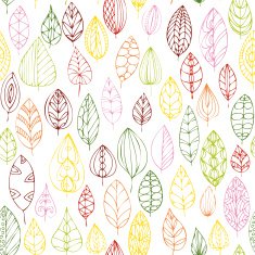 vector seamless pattern with leaves N23