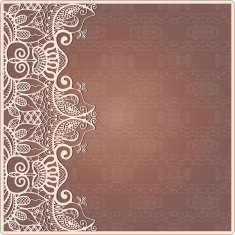Abstract background lacy frame border pattern wedding invitation card design N29