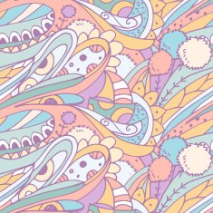 Abstract tribal wavy pattern N3