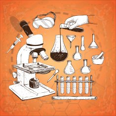 Laboratory Equipment Doodle N2