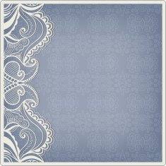Abstract background lacy frame border pattern wedding invitation card design N30