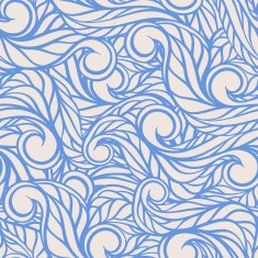 blue lines and swirls