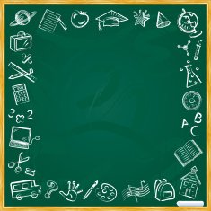 Chalkboard School Symbols