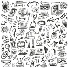 Science - doodles set N6