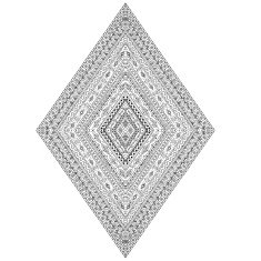 Ethnic Rhombus Doodles Design Element
