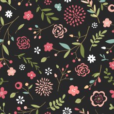 Hand drawn floral seamless pattern N4