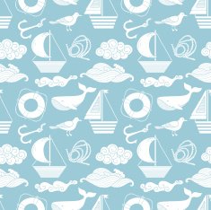 Sea seamless pattern N16