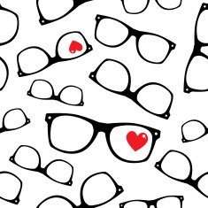 Hipster symbols Valentine's Day background N5