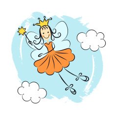 Little princess with a magic wand N2