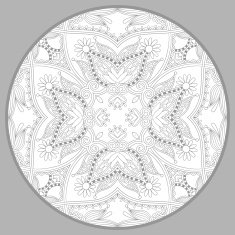 coloring book page for adults - zendala joy to older N45