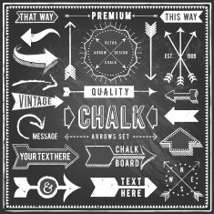 Vintage Chalkboard Arrows