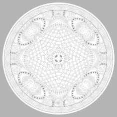coloring book page for adults - zendala N54