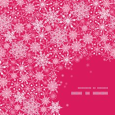 Snowflake Texture Corner Frame Pattern Background