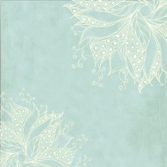 Vintage card with fantasy flowers