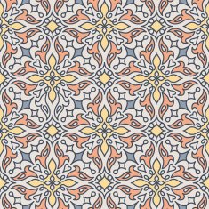 Arabic vector seamless pattern tiling