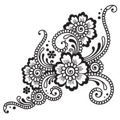 Flower ornament N4