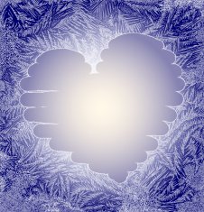 Frosty pattern Card