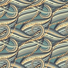 Seamless abstract wave pattern N14