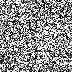 Vintage floral seamless pattern N10