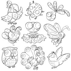 Cartoon Animals N25