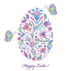 floral easter egg N2