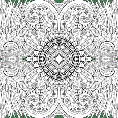 Seamless Abstract Tribal Pattern (Vector) N11