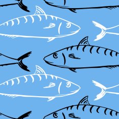Seamless pattern from fishes N15