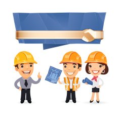 Foremen with Speech Bubble