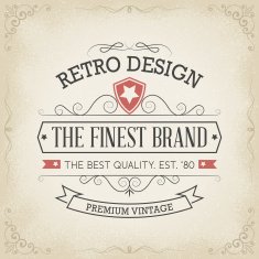 Vintage hand drawn banners N4