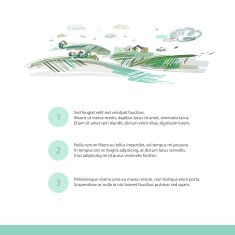 Hand drawn landscape of farm in vector