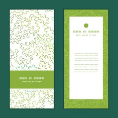 Vector curly doodle shapes vertical frame pattern invitation greeting cards N4