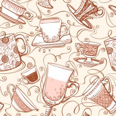 seamless tea pattern N2