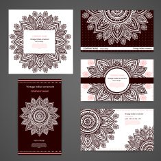 Beautiful floral set of banners N10