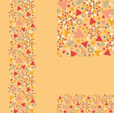 Happy Shapes Seamless Pattern Set
