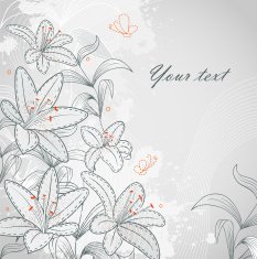 Floral background with splash N4