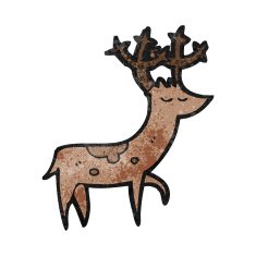 cartoon stag N40
