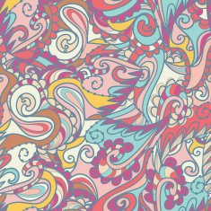 Seamless wave hand-drawn pattern waves background N29