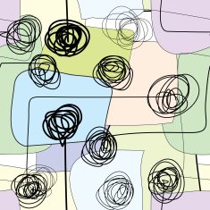 Abstract doodles pattern N4