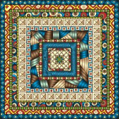 Seamless pattern with geometric elements N19