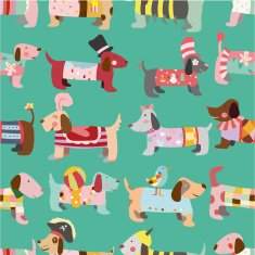 seamless Dogs pattern