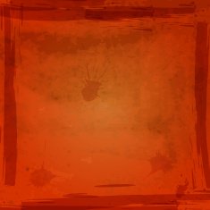 Vector grungy orange background with blots and splashes