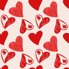 Love hearts sketch hand drawn N3