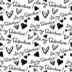 Valentines day seamless pattern with hearts N3