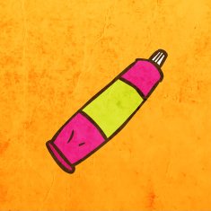Tube of Glue on Grunge Background