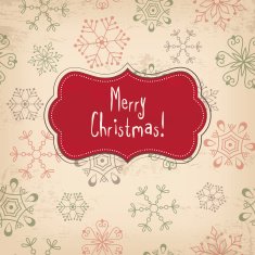Vintage Christmas card N14