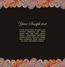 paisley background and place for your text N7