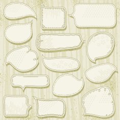 Set of special hand draw labels and banners vector