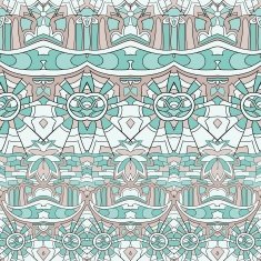 Seamless abstract hand drawn pattern N19